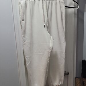 White Jogger Pants